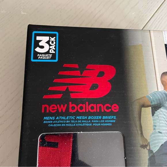 New Balance Men's Athletic Mesh Boxer Briefs Size 4XL 3 Pack NIB Multicolor - Picture 3 of 7